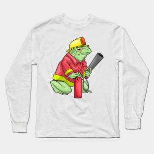 Frog Firefighter Fire extinguisher Fire department Long Sleeve T-Shirt